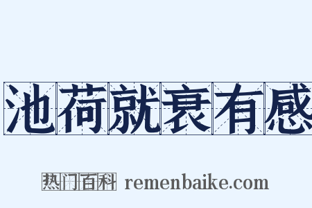 池荷就衰有感是什么意思的图片